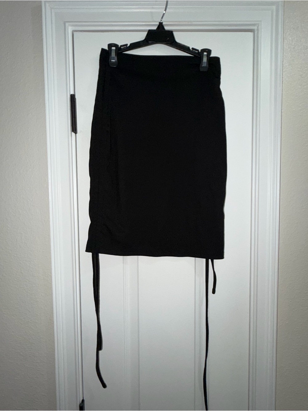 SHEIN Black Women’s Side-Tie Pencil Skirt